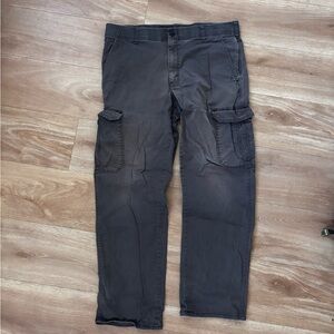 Lee Men's Charcoal Gray Cargo Pants